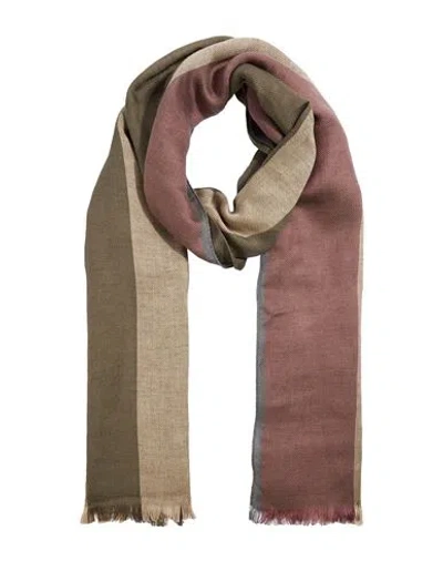 Dunhill Man Scarf Military Green Size - Silk, Linen