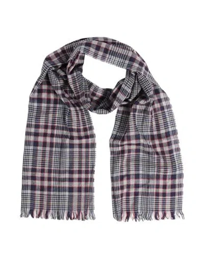 Dunhill Man Scarf Navy Blue Size - Wool