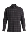 Dunhill Man Shirt Black Size L Cotton, Polyester, Rayon In Black