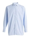 Dunhill Man Shirt Light Blue Size 17 ½ Cotton In Blue