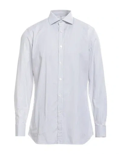 Dunhill Man Shirt Blue Size 17 ½ Cotton In White