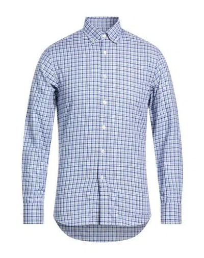 Dunhill Man Shirt Blue Size S Cotton