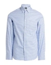 Dunhill Man Shirt Blue Size Xl Cotton In Blue