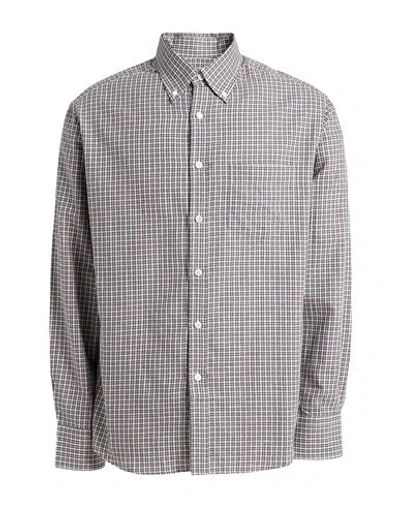 Dunhill Man Shirt Brown Size L Cotton