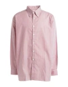 Dunhill Man Shirt Burgundy Size Xxl Cotton In Pink