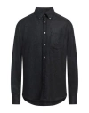 Dunhill Man Shirt Charcoal Size Xl Wool In Grey
