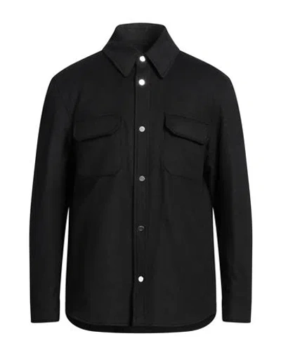 Dunhill Man Shirt Charcoal Size Xl Wool, Mulberry Silk, Cashmere In Grey