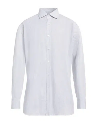 Dunhill Man Shirt Grey Size 16 Cotton