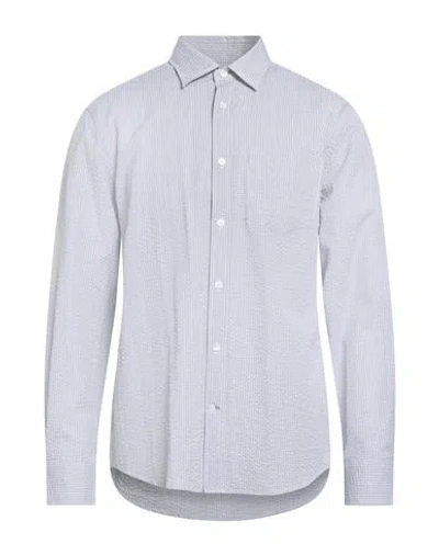 Dunhill Man Shirt Grey Size L Cotton In Gray