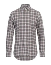 Dunhill Man Shirt Grey Size Xl Cotton In Grey