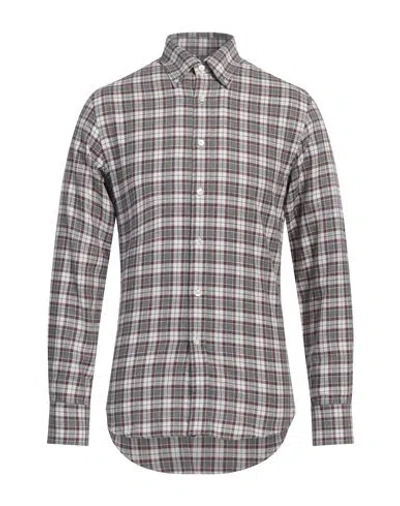 Dunhill Man Shirt Grey Size Xl Cotton