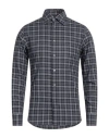 Dunhill Man Shirt Lead Size S Cotton In Grey