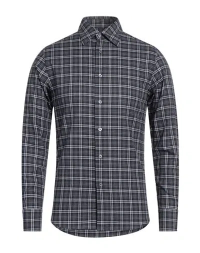 Dunhill Man Shirt Lead Size S Cotton In Grey