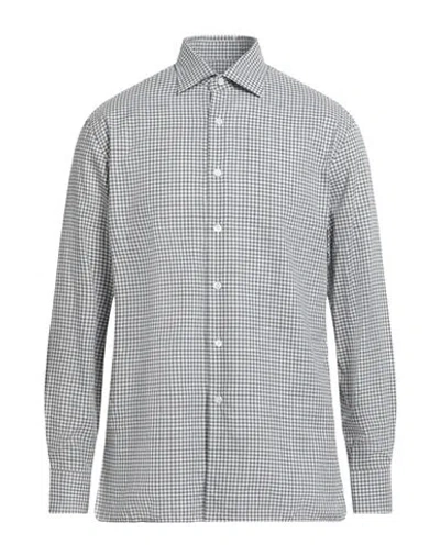 Dunhill Man Shirt Lead Size Xxl Cotton In Grey