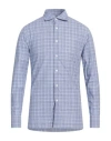 Dunhill Man Shirt Light Blue Size S Cotton In Blue