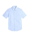 Dunhill Man Shirt Light Blue Size Xxl Cotton In Blue