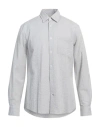 Dunhill Man Shirt Light Grey Size Xl Cotton In Grey