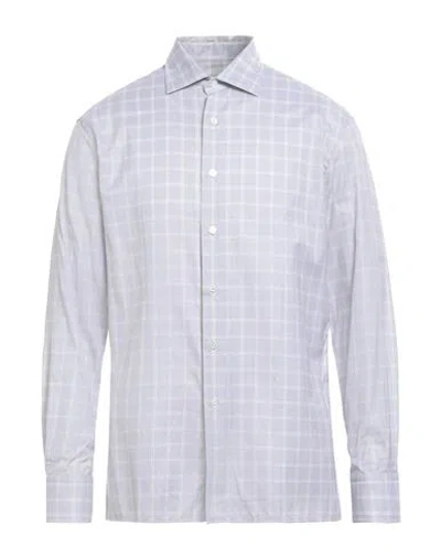 Dunhill Man Shirt Light Grey Size Xl Cotton