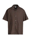 Dunhill Man Shirt Midnight Blue Size Xl Cotton, Mulberry Silk In Blue
