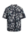 Dunhill Man Shirt Midnight Blue Size M Mulberry Silk In Blue