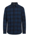 Dunhill Man Shirt Navy Size Xl Cotton In Navy