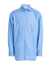 Dunhill Man Shirt Pastel Blue Size 16 Cotton