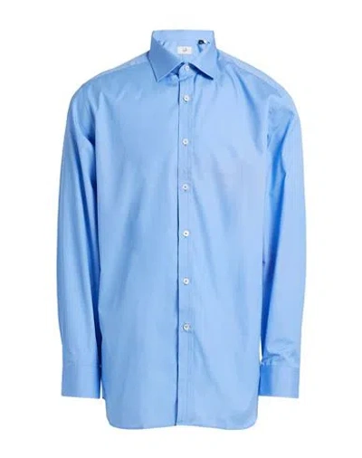 Dunhill Man Shirt Pastel Blue Size 16 Cotton