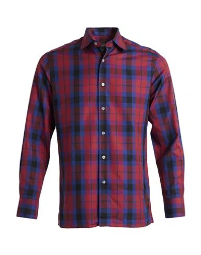 Dunhill Man Shirt Red Size Xl Cotton