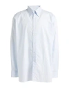 Dunhill Man Shirt Sky Blue Size Xl Cotton In White