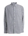 Dunhill Man Shirt Steel Grey Size Xl Cotton In Grey