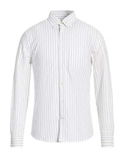 Dunhill Man Shirt White Size L Cotton In Multi