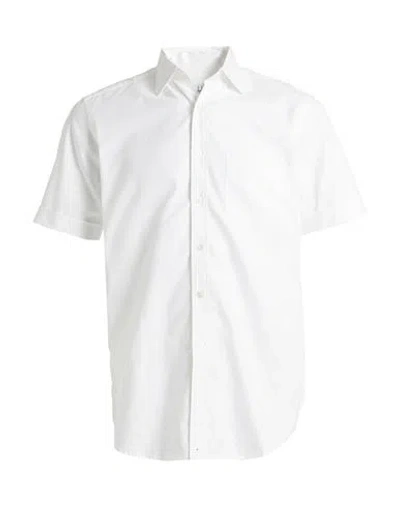 Dunhill Man Shirt White Size L Cotton