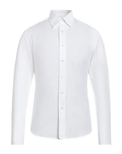 Dunhill Man Shirt White Size L Cotton