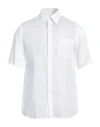 Dunhill Man Shirt White Size M Linen