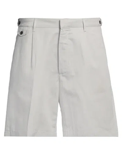 Dunhill Man Shorts & Bermuda Shorts Light Grey Size 38 Cotton, Linen