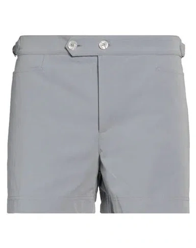 Dunhill Man Shorts & Bermuda Shorts Light Grey Size Xl Cotton, Polyamide