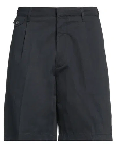 Dunhill Man Shorts & Bermuda Shorts Midnight Blue Size 36 Cotton, Linen
