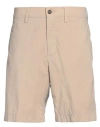 Dunhill Man Shorts & Bermuda Shorts Sand Size 38 Cotton, Elastane In Beige