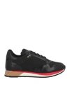 Dunhill Duke Mesh And Leather Sneakers In Black