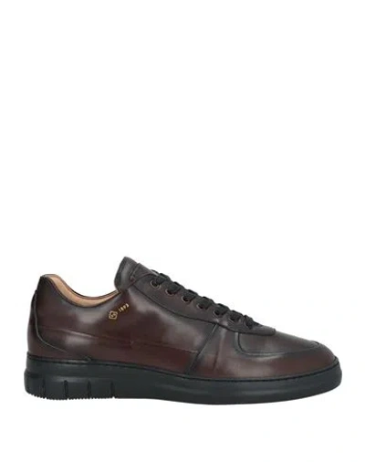 Dunhill Man Sneakers Dark Brown Size 9 Leather