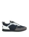 Dunhill Man Sneakers Midnight Blue Size 11.5 Leather, Textile Fibers