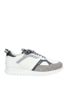 Dunhill Man Sneakers White Size 7 Leather, Textile Fibers In White