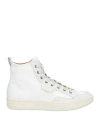 Dunhill Man Sneakers White Size 8 Leather, Textile Fibers