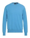 Dunhill Man Sweater Azure Size Xl Cashmere In Blue