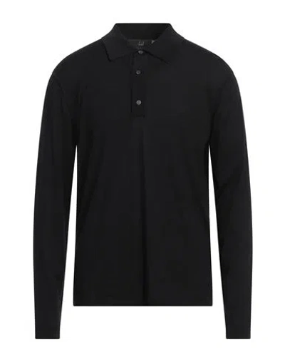 Dunhill Man Sweater Black Size L Merino Wool, Mulberry Silk