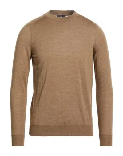 Dunhill Man Sweater Camel Size M Cashmere In Brown