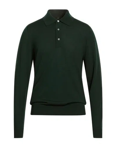 Dunhill Man Sweater Dark Green Size L Wool