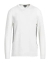 Dunhill Man Sweater Ivory Size Xl Wool, Mulberry Silk In White