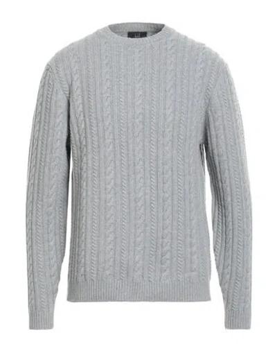 Dunhill Man Sweater Light Grey Size Xxl Merino Wool, Cashmere In Gray