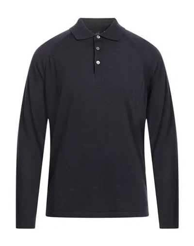 Dunhill Man Sweater Midnight Blue Size L Cashmere, Mulberry Silk